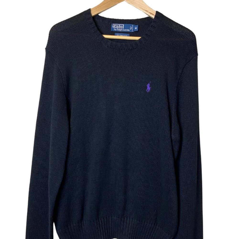 Polo Ralph Lauren Men's Black Sweater- Medium